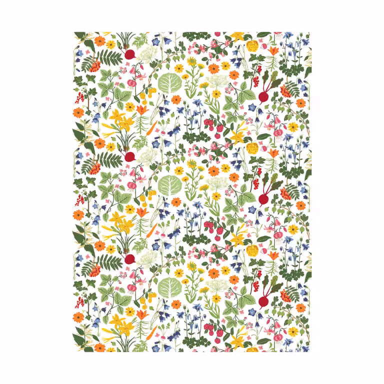Arvidssons Textil Hedemora gewaxt tafelkleed Multi