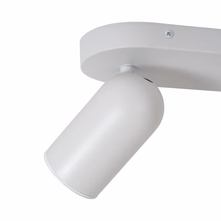 Lucide Punch Plafondspot Wit - 2-Licht - Modern - Dimbaar - Metaal en Glas