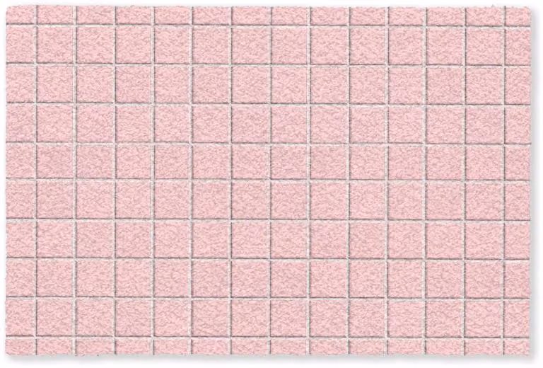 MuchoWow Deurmat met Patroon in Pastelroze, B/D: 120 x 80 cm
