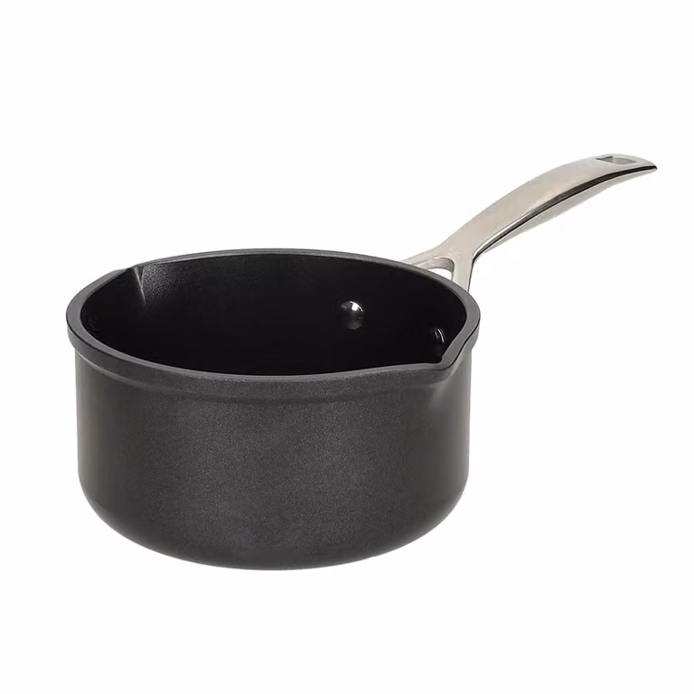 Le Creuset melkpannetje met 2 schenktuitjes, 1,6 l, Zwart