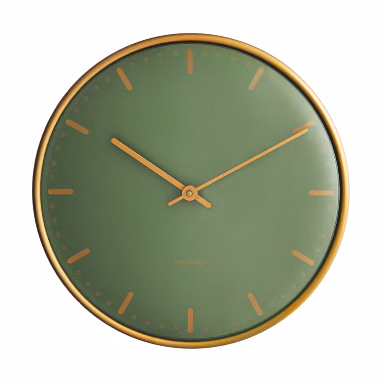 Arne Jacobsen Clocks City Hall klok Groen, Ø21 cm