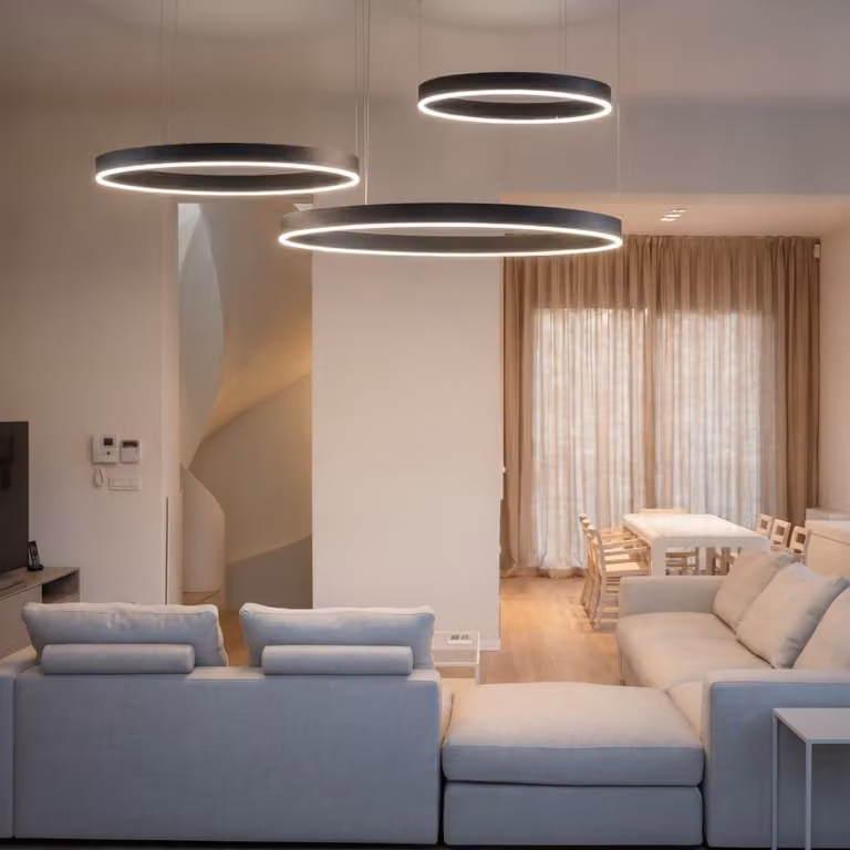 Lyora Hanglamp Motif zwart modern dimbaar met LED en verstelbare hoogte
