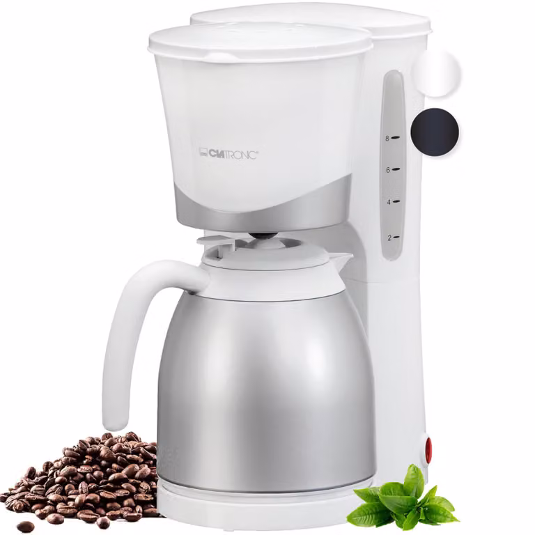 Clatronic KA 3327 Kaffeemaschine wit, 8-10 kopjes