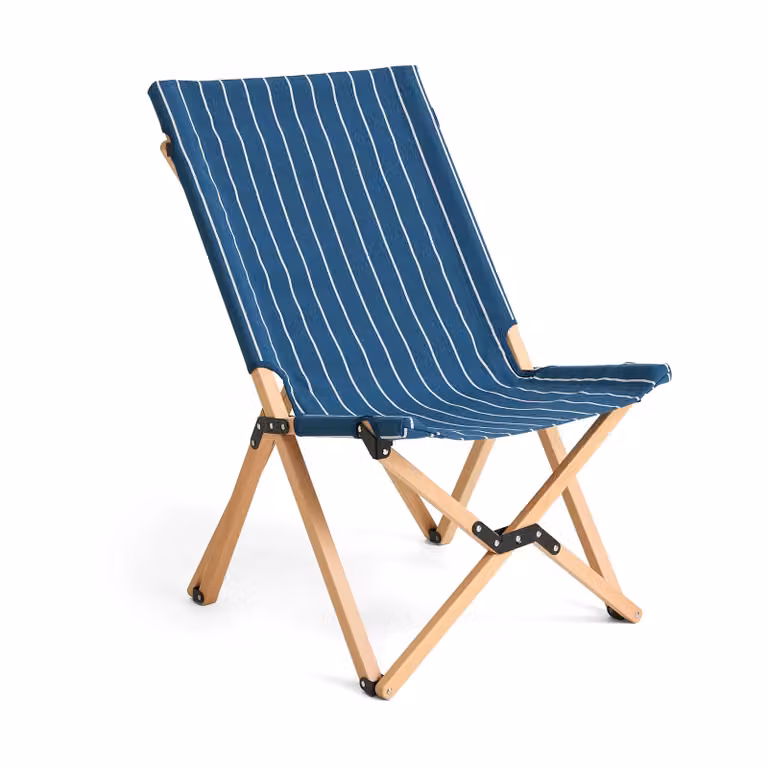 HAY Outdoor Market klapstoel Blauw-beige gestreept