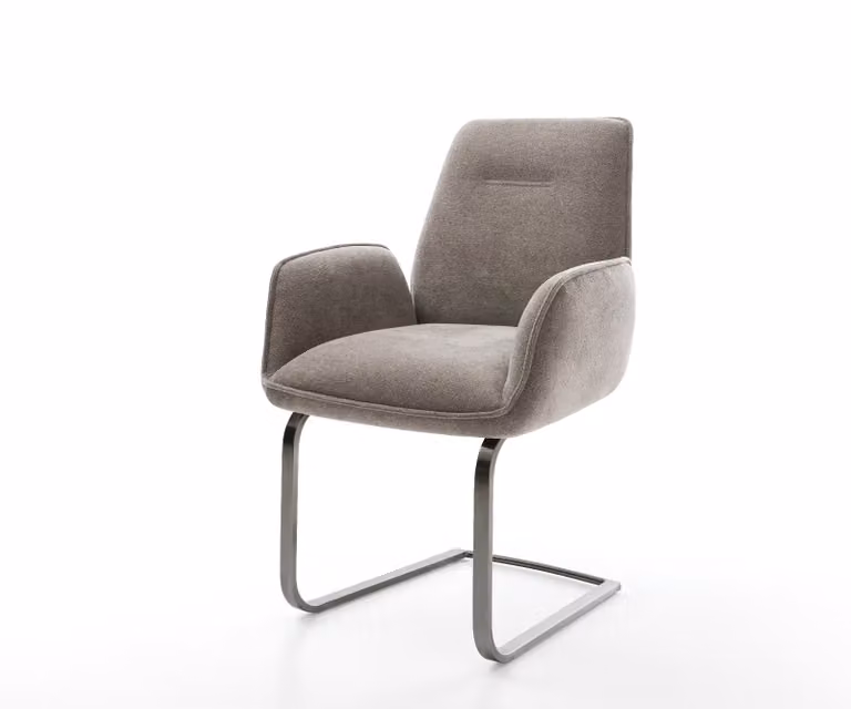 DELIFE Zoa-Flex Sledemodel Bank met Pocketveer Kern in Taupe en Grafiet