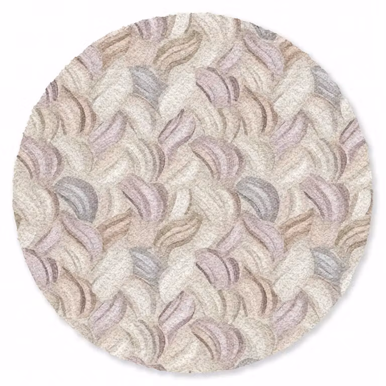 MuchoWow Ronde Deurmat Abstract Golvend Pastel - Diameter: 90 cm