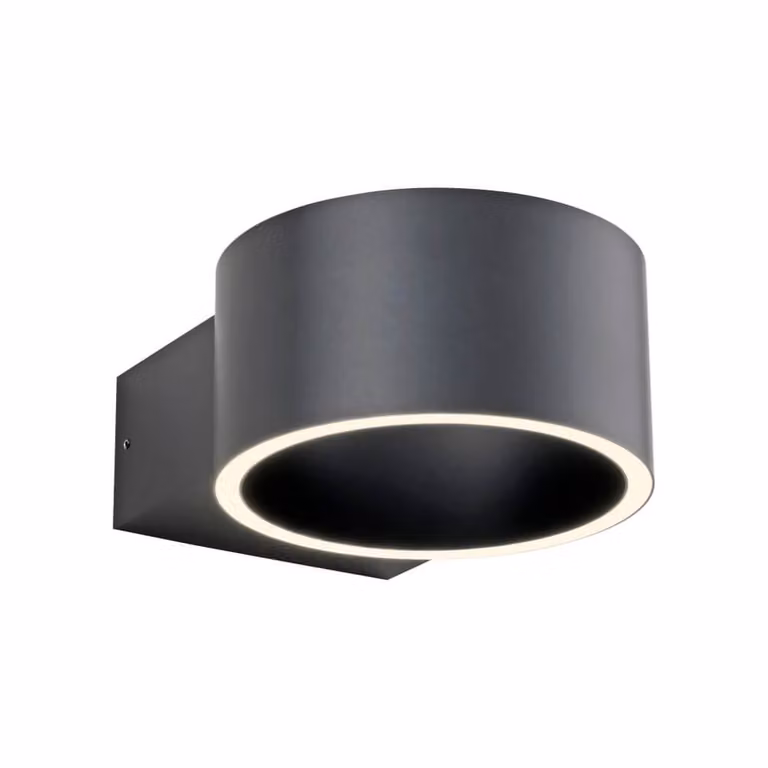 Paul Neuhaus Pure Clipse LED wandlamp grijs aluminium dimbaar