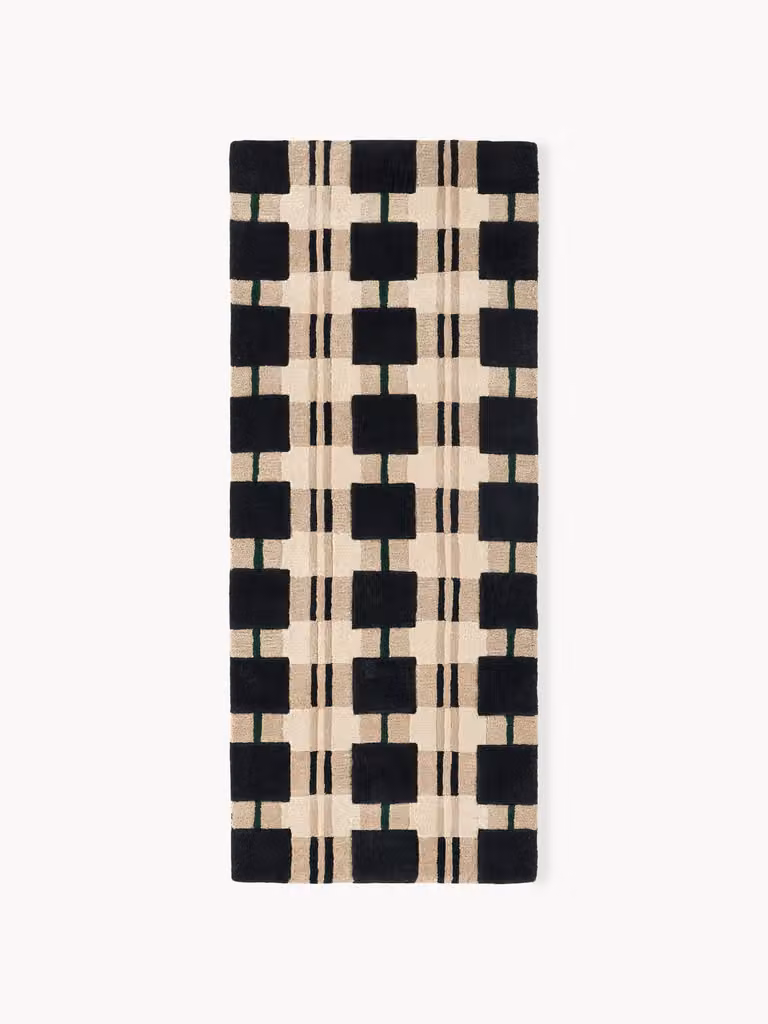 Westwing Collection Kimi handgetufte wollen loper met geometrisch design