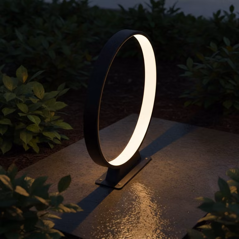 Lyora Metro ringlamp zwart aluminium Ø 40 cm