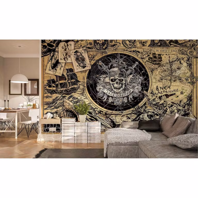 home24 Fotobehang Pirates of the Caribbean 5, Breedte: 400 cm, Hoogte: 250 cm