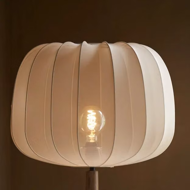 Light & Living Lampenkap Plumeria Beige Textiel Ø40 x 30 cm