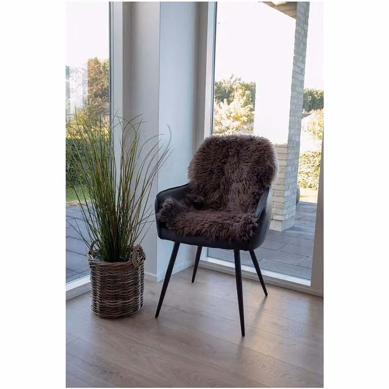 home24 Lamsvel Dierenvel bruin/bruin 50 x 85 cm