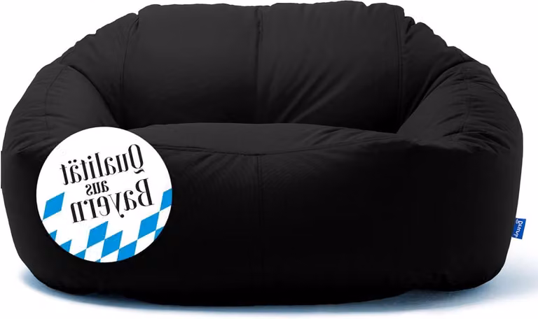 Zitzak Bank Lounge Sofa Zwart XXL 160 x 100 cm