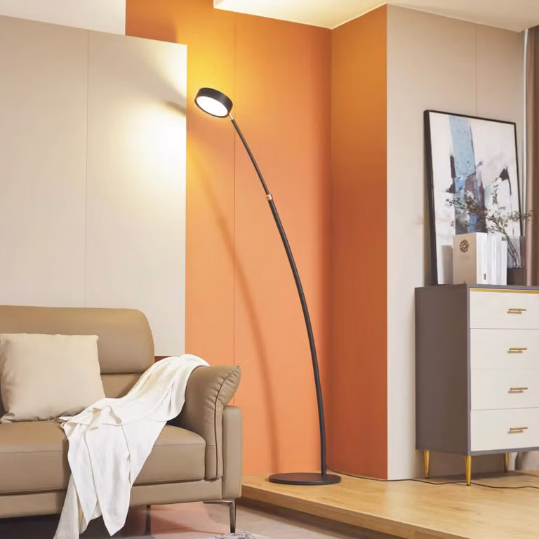 Lucande Boga Booglamp - Zwart - Modern - Dimbaar - Metaal