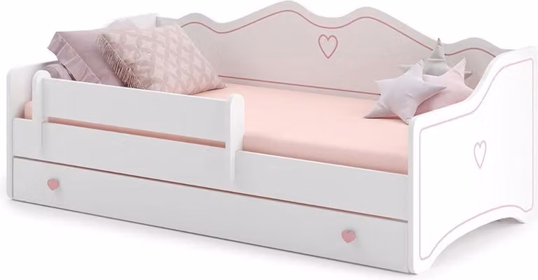 ApexArte Kinderbed van massief hout met opbergbox - 80 x 160 cm