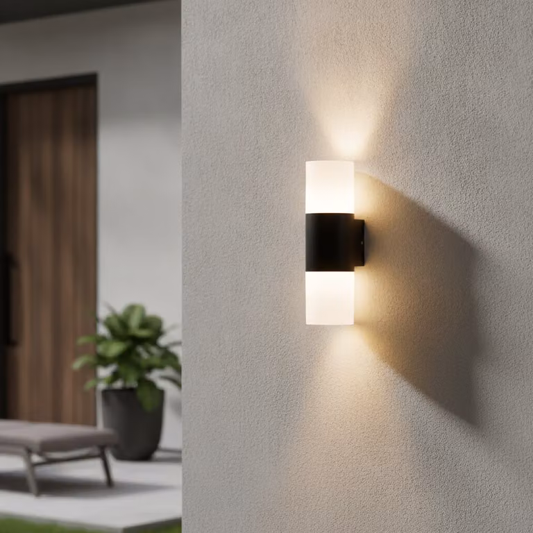 Lyora Design wandlamp Paul zwart met LED en ronde vorm