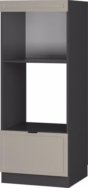 Vicco Magnetronkast Fame-Line GrijsBeige 60 cm met open vakken