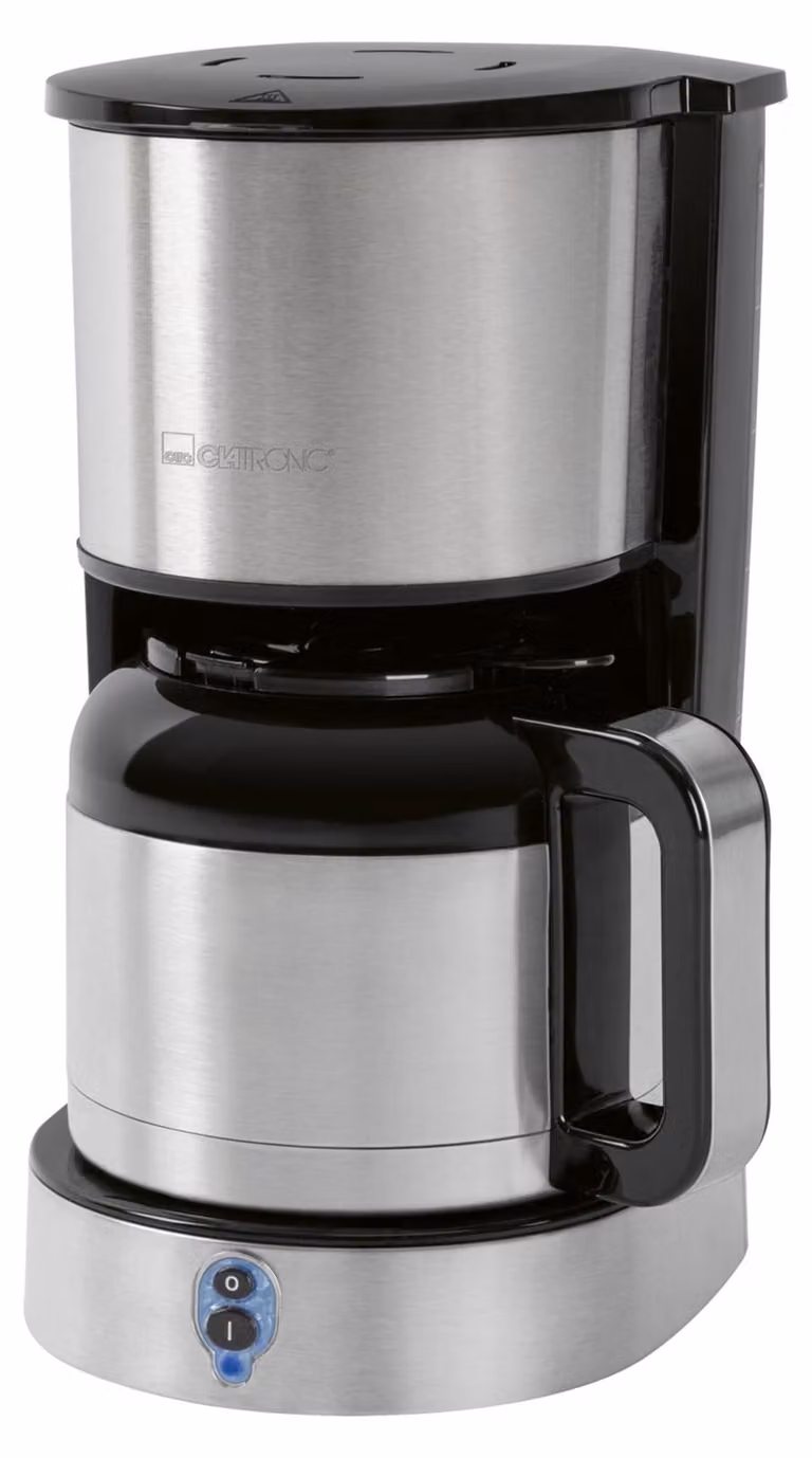 Clatronic KA 3805 Koffiemachine, zilver, voor 8-10 kopjes