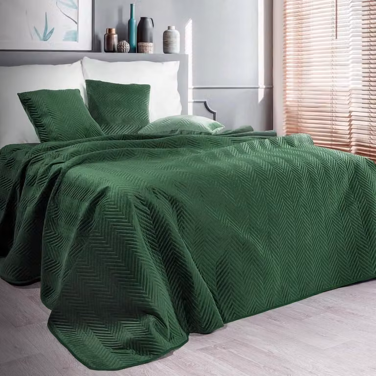 Luxe Dekensprei Quilt Groen 200x220 cm - Comfortabele Bedsprei voor jouw slaapkamer