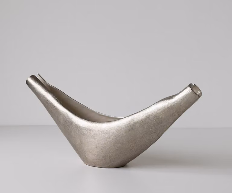 DELIFE Sculptuur Navira Platin Opal Handgemaakt Aluminium B77 x D17 x H31 cm