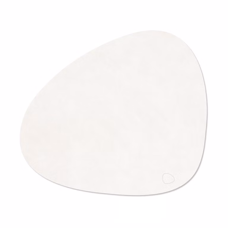LIND DNA Corduroy placemat curve L Pure white