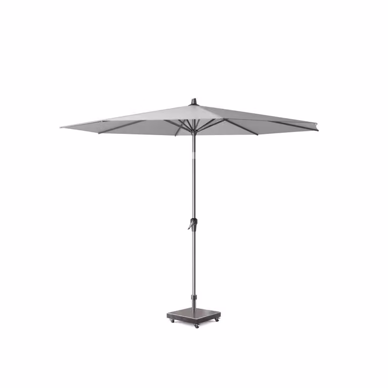 Platinum Riva stokparasol met centrale paal, grijs, Ø 250 cm