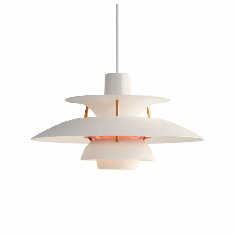 Louis Poulsen PH 5 mini hanglamp wit modern rond
