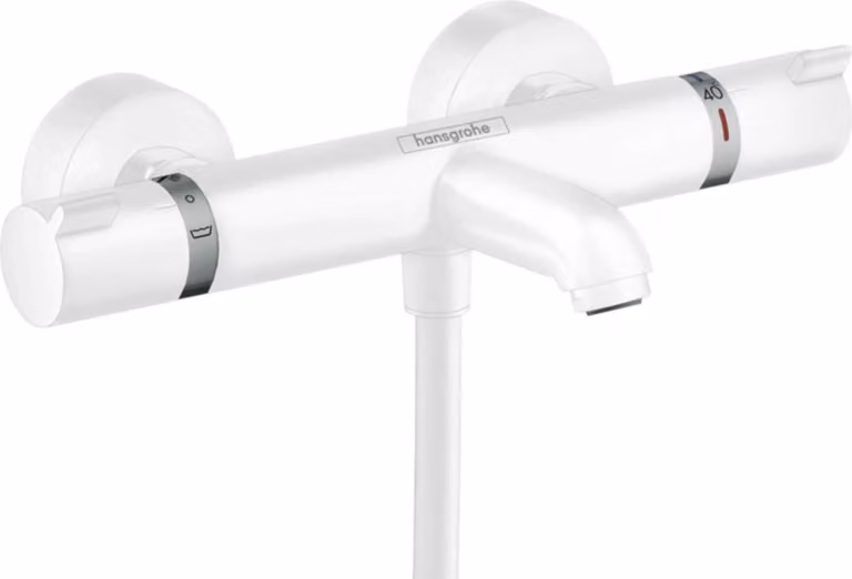 Hansgrohe Ecostat Comfort Thermostaat met Safety Stop, Wandmontage, Matwit