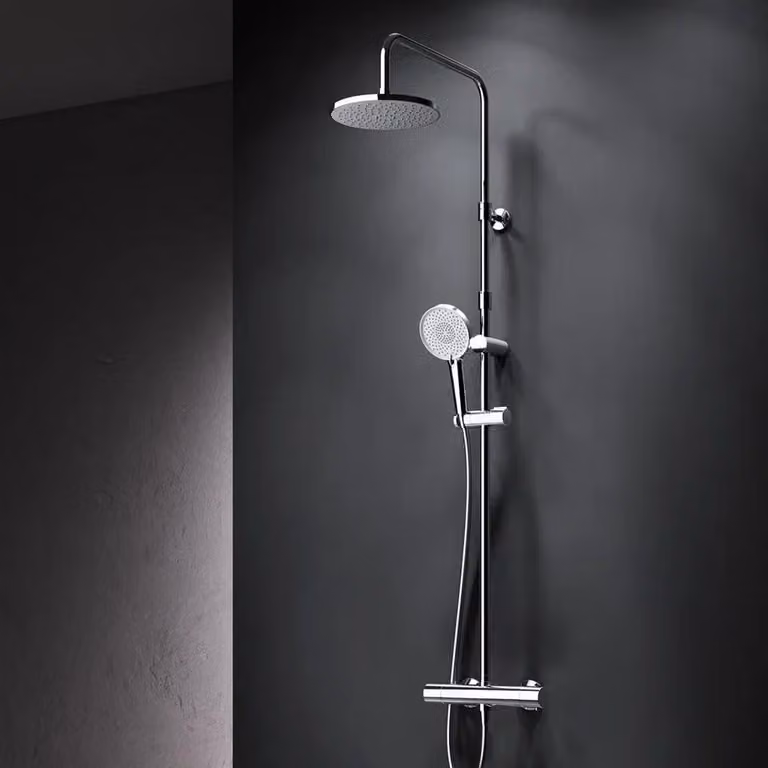 AM.PM X-Joy Douchesysteem met Thermostaat en Regendouche, Chroom, Model F07XA400
