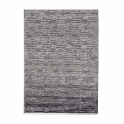 Astra modern oosters tapijt antraciet grijs B: 80 cm, L: 150 cm