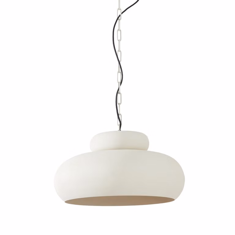 Light & Living Neiva Hanglamp - Beige/Goud - Rond - Ø 46 cm