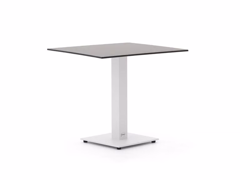 Forza Furniture Tuineettafel Forza Wit Vierkant Aluminium en Kunststof B/D: 70 x 70 cm