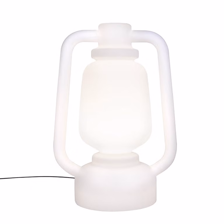 Qazqa Storm Extra Large Vloerlamp Wit - IP44 - Hoogte: 110 cm