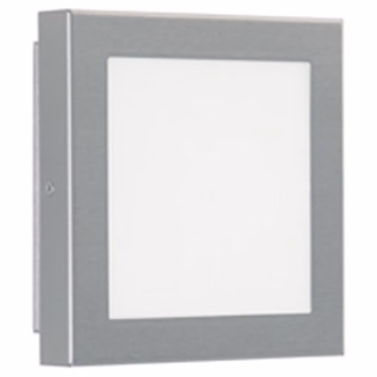 Albert Wandlamp buiten LED grijs zilver 8W 3000K warm wit