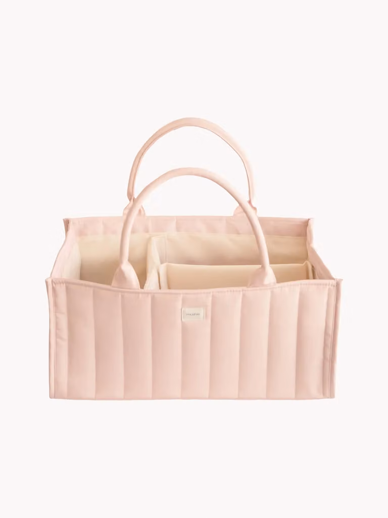 Mushie Opbergmand Diaper Caddy met handvatten voor baby's