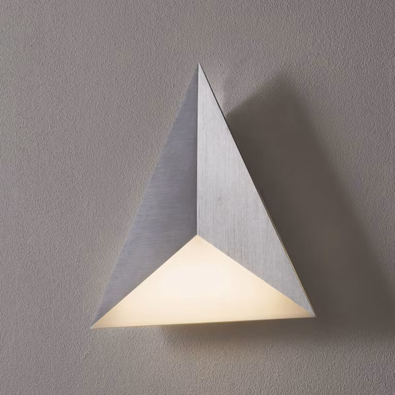 Paul Neuhaus Q-TETRA LED wandlamp Satellite Tetra, dimbaar, grijs/zink aluminium