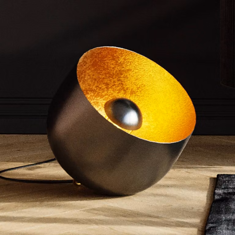 Kare Design Vloerlamp Apollon Goud/Zwart Metaal Ø 35 cm
