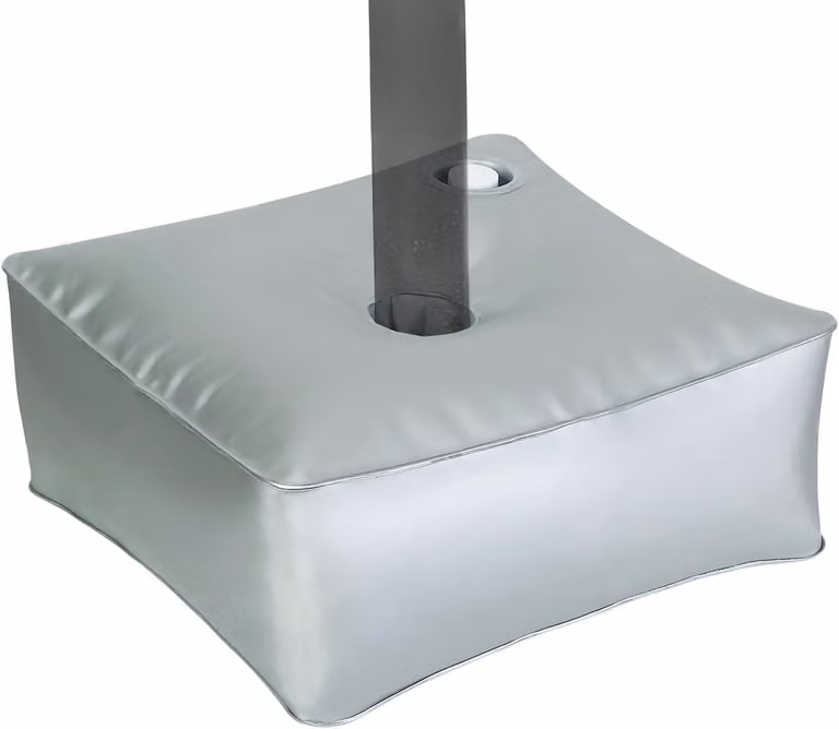 Zware Parapluvoet Zilver - Parasol ballast voor terrasstabilisatie - 40 x 40 x 15 cm