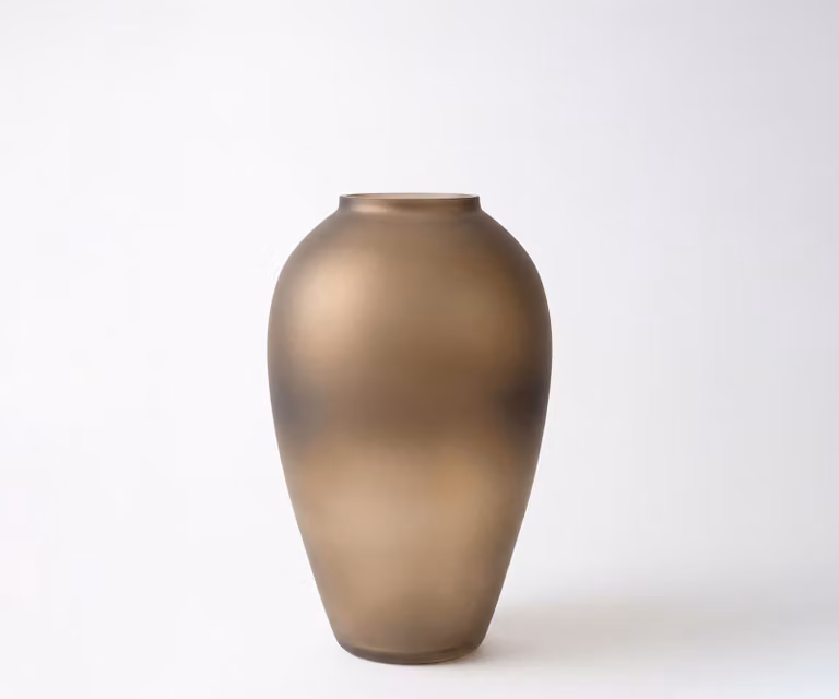 DELIFE Vaas Rondia Aurum Mondgeblazen Glas B: 21 cm, D: 21 cm, H: 35 cm