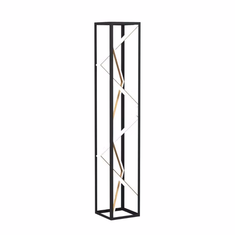 Stars of Light Penela Design vloerlamp zwart en goud met LED, B/D/H: 20 x 20 x 116 cm