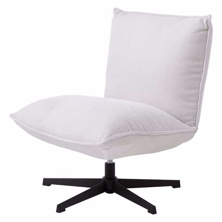 Nest of Nora Draaifauteuil Envik - Chenille - Offwhite