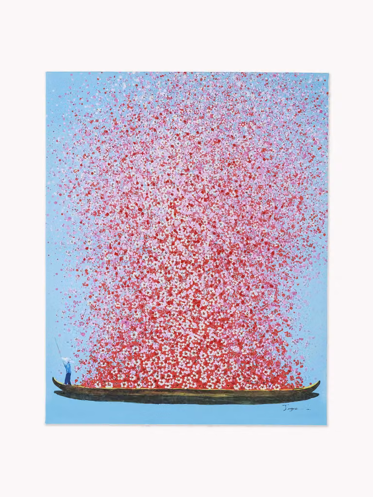 Kare Design Handbeschilderde canvasprint Abstract Horizon