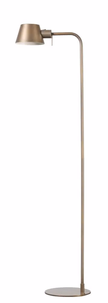 Bruine Dex design vloerlamp ETH van metaal