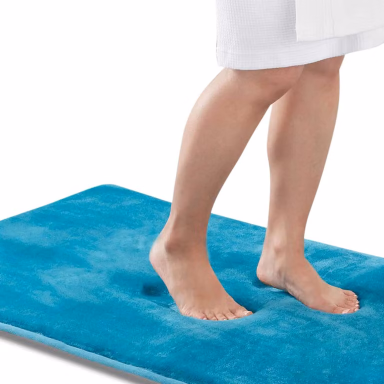 Extra zachte badmat voor in de badkamer - Blauw - 43 x 61 cm