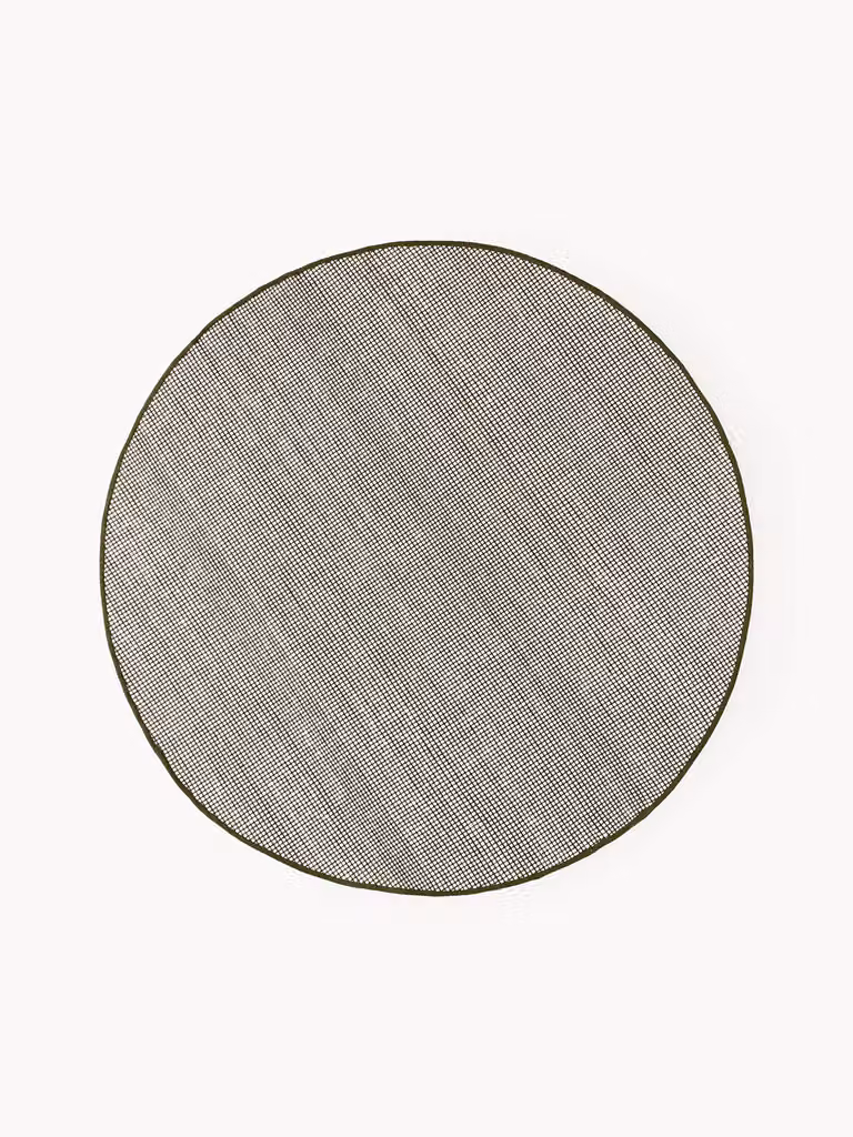 Westwing Collection Amaro rond handgeweven wollen vloerkleed