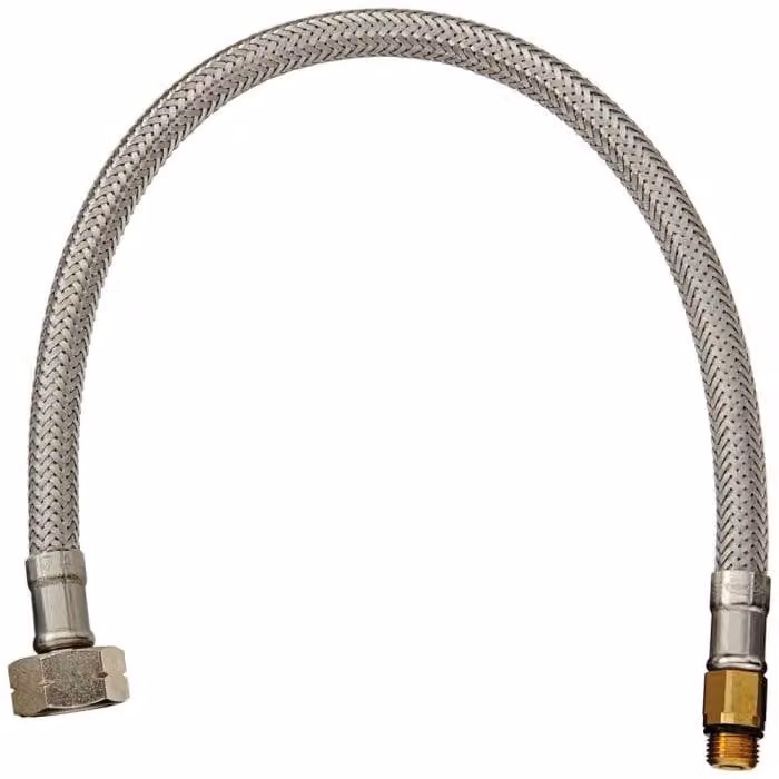 Grohe Europlus flexibele drukslang voor eenhendel wastafelmengkraan, chroom, 350 mm, M10x1 x M15x1 - 46254000