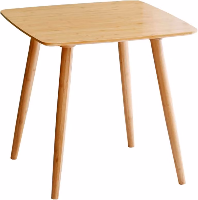 Multifunctionele vierkante salontafel en eettafel van massief hout, Meerkleurig, B/D/H: 70 x 70 x 60 cm