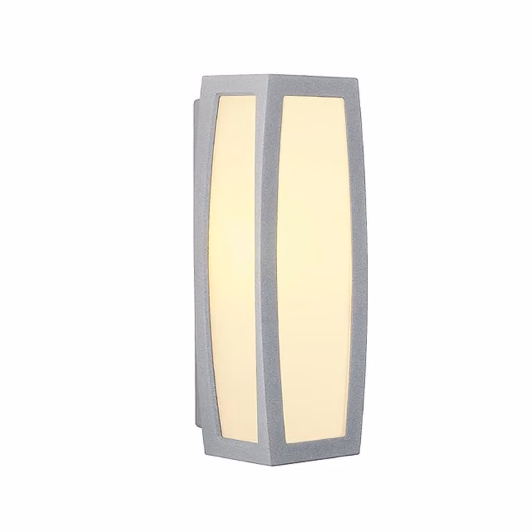 SLV Meridian Box Buitenlamp Zilvergrijs