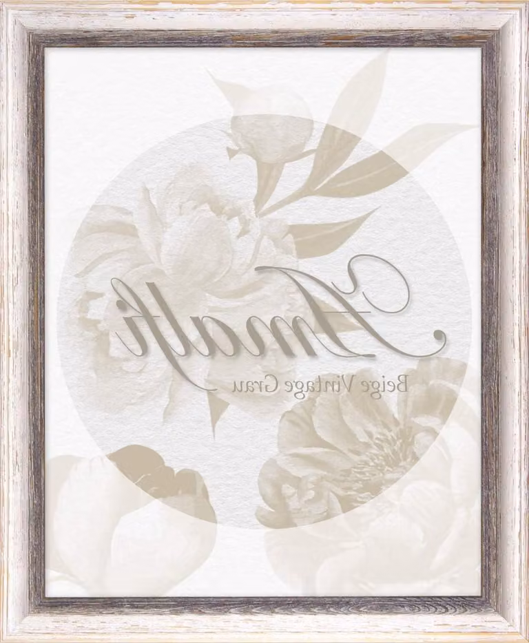 Fotolijst Amalfi Vintage Design Bruin Wit 24 x 30 cm