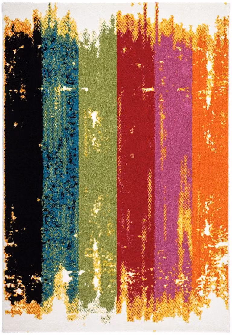 Padiro laagpolig vloerkleed terracotta modern abstract ontwerp B/D: 120 x 170 cm